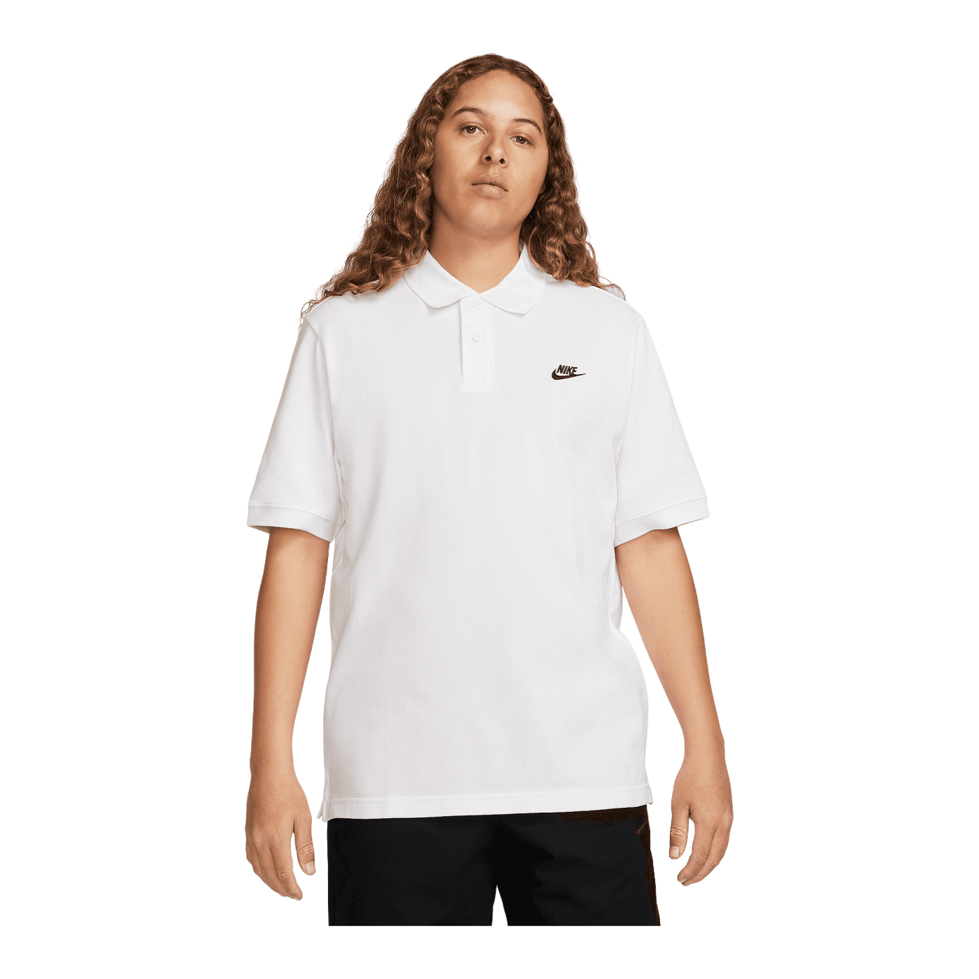 Nike Club Poloshirt Weiss Schwarz F100