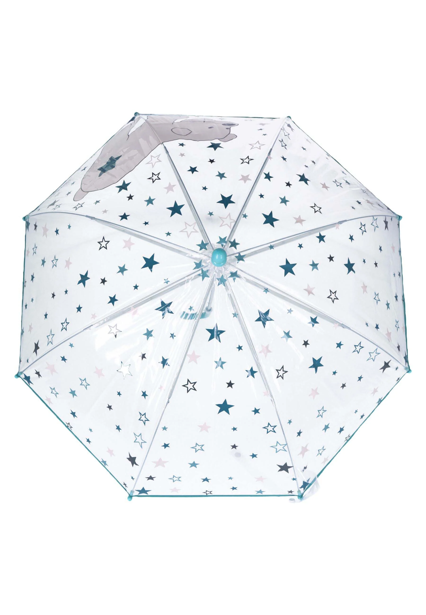 Kinder Regenschirm Elia in Transparent mit Sternen