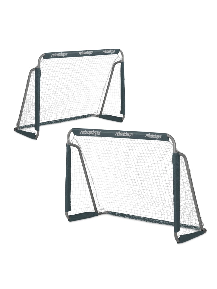 relaxdays 2 x Fußballtor in Grau - (B)150 x (H)110 x (T)75 cm günstig kaufen onesize