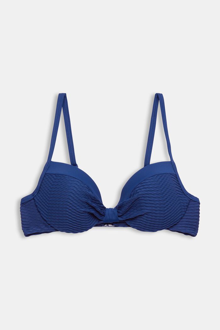 Recycelt: Wattiertes Bikinitop mit Struktur