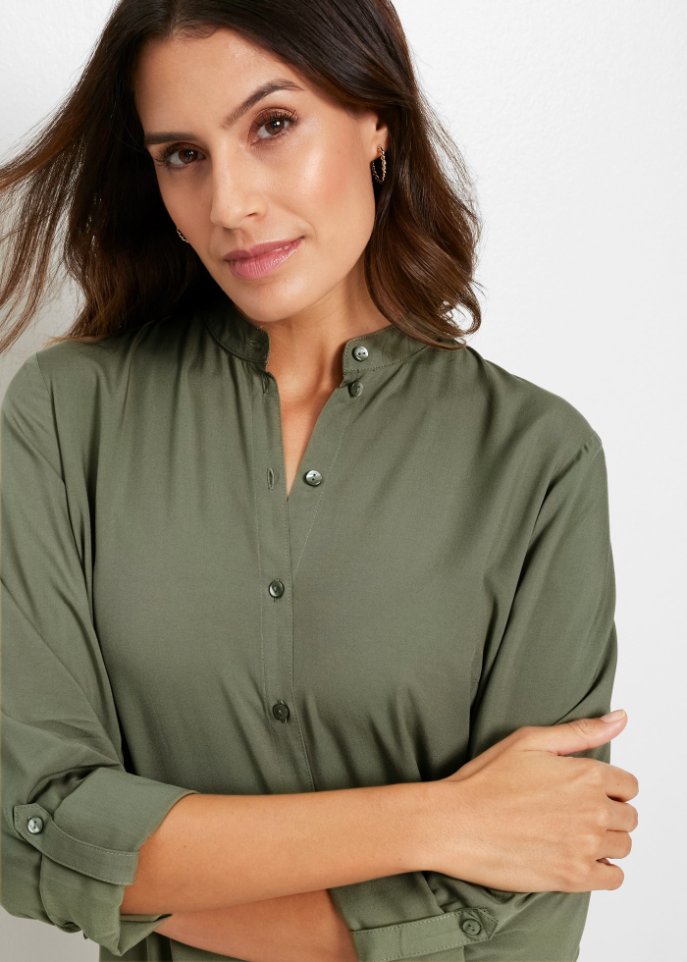 Viskose Longbluse