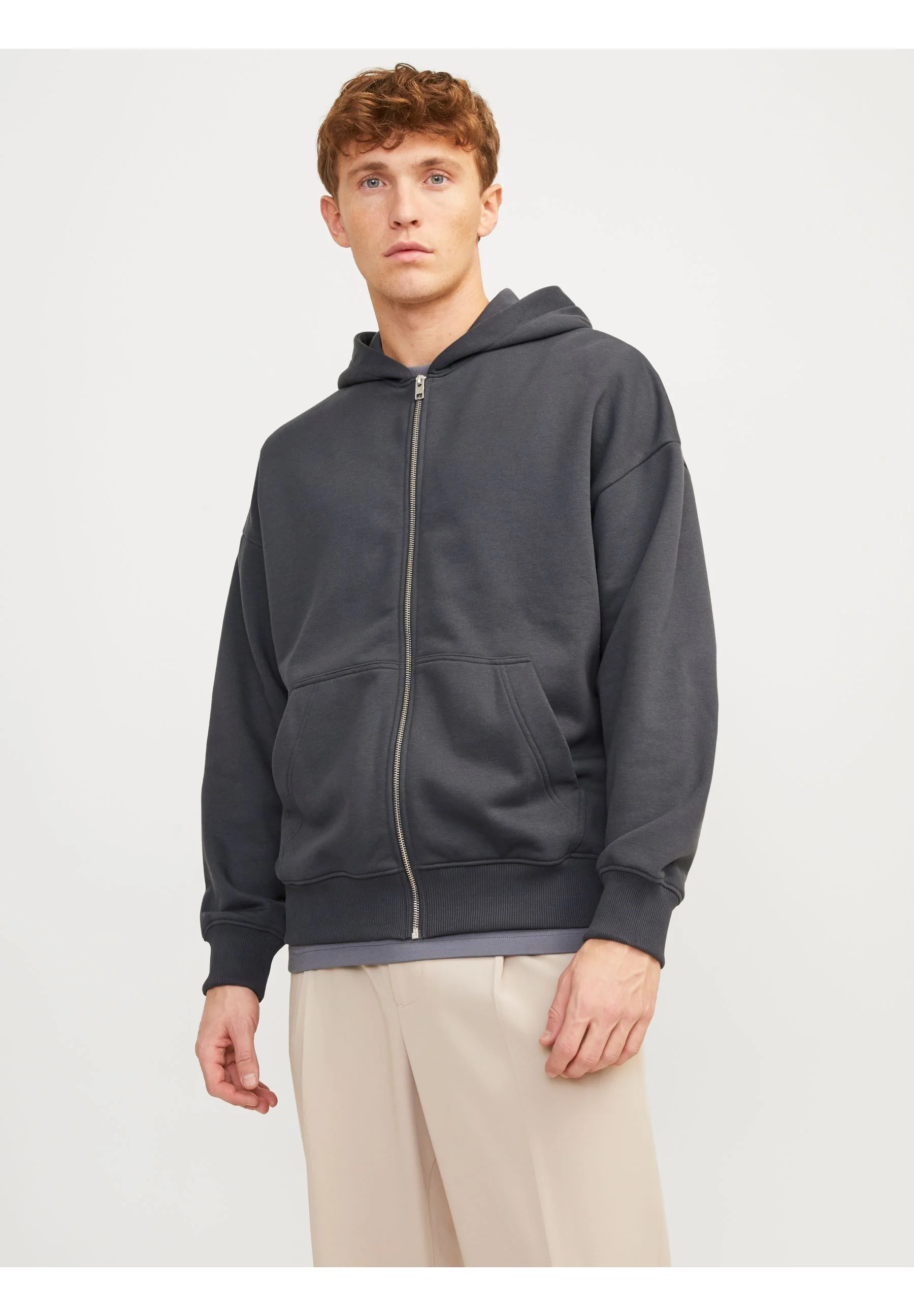 Jack & Jones PREMIUM JPRBLUHARVEY ZIP HOOD UNISEX - Sudadera con cremallera
