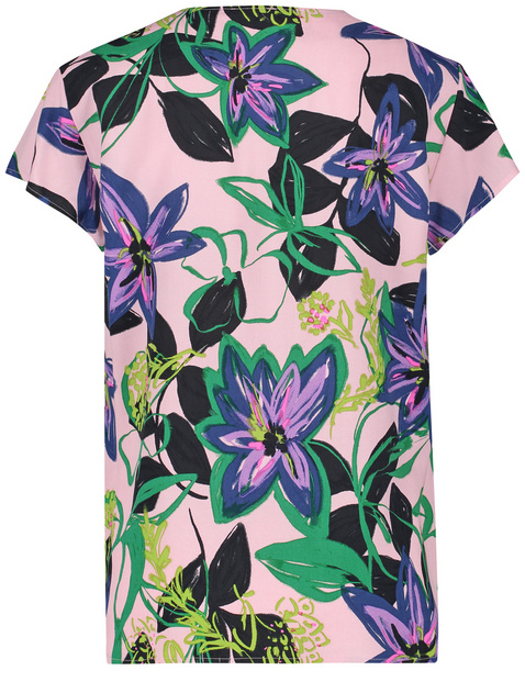 Blusenshirt mit floralem Dessin