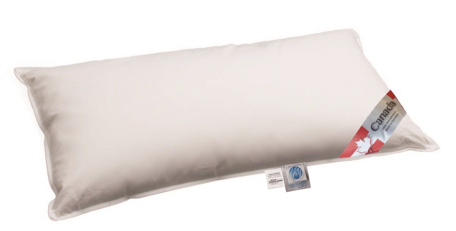 3-Kammer-Kopfkissen Premium Air Cell 3-Kammer Kissen 40x60 Außenkammer mit 100% Daune, Canada