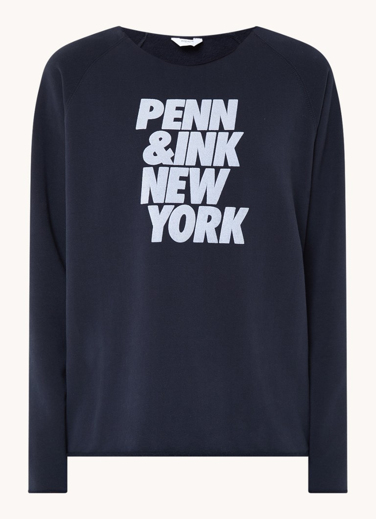 Pull Penn & Ink avec logo imprimé