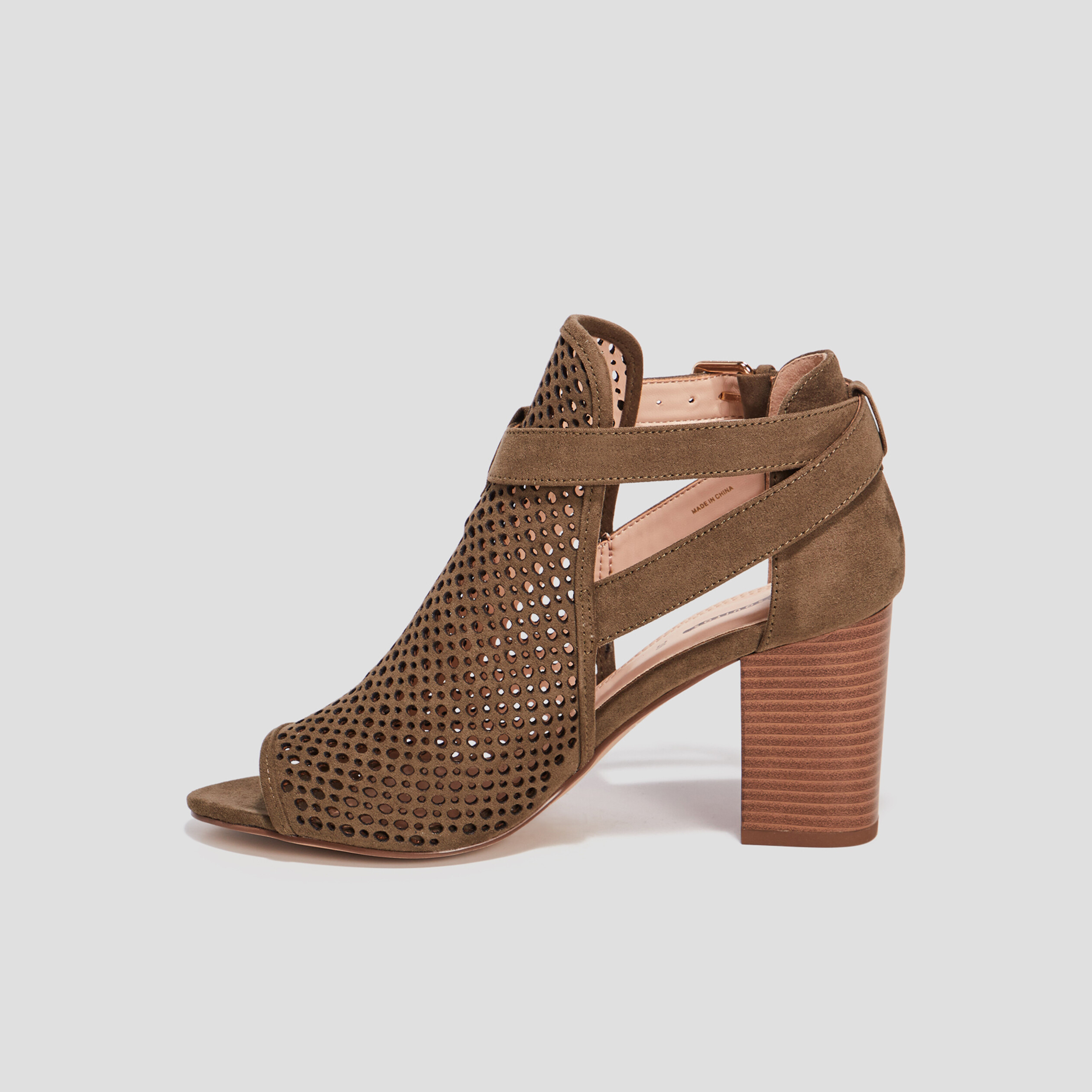 Sandales à talons vert kaki femme | La Halle
