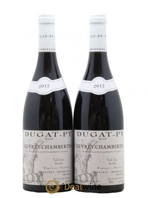 Gevrey-Chambertin Vieilles Vignes Dugat-Py  2012 - Lot de 2 Bouteilles
