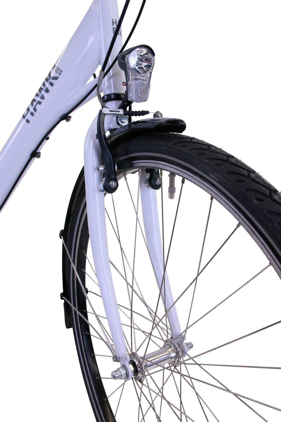 HAWK Bikes Cityrad HAWK City Wave Premium Plus White, 3 Gang Shimano Nexus Schaltwerk