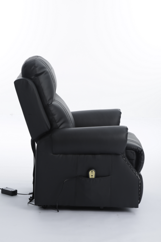 Happy Home Happy Home elektrisch Relaxsessel mit verstellbarer Rückenlehne und Fußteil schwarz