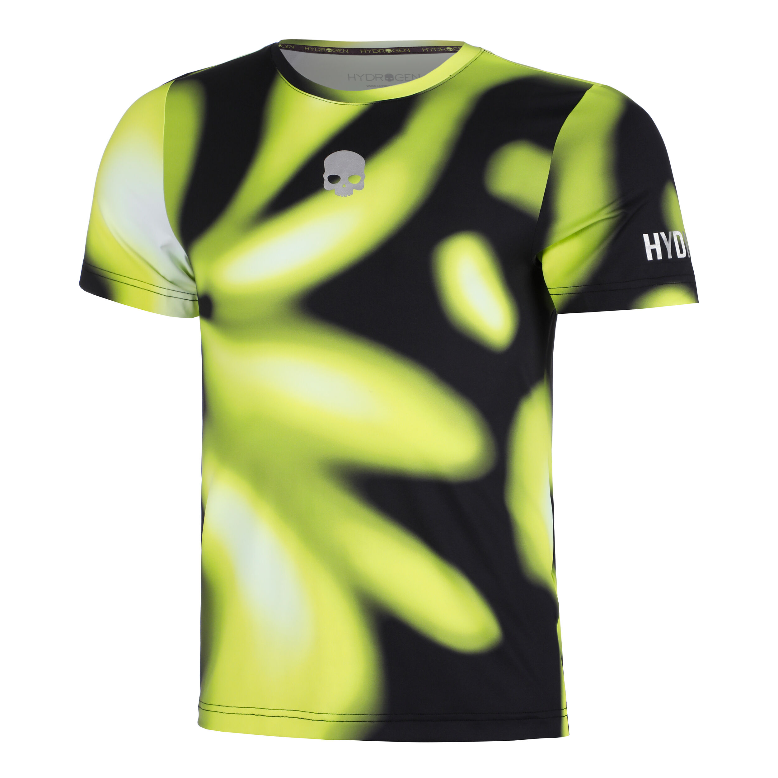 Psychedelic Tech T-Shirt Herren - Grün, Schwarz