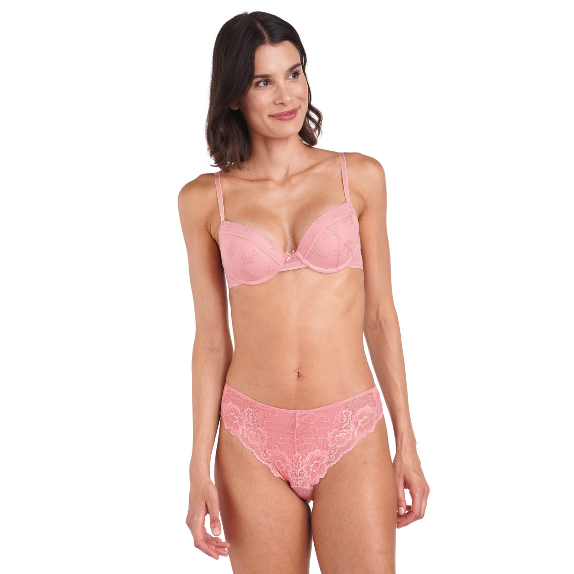Damen Bügel-BH mit floraler Stickerei