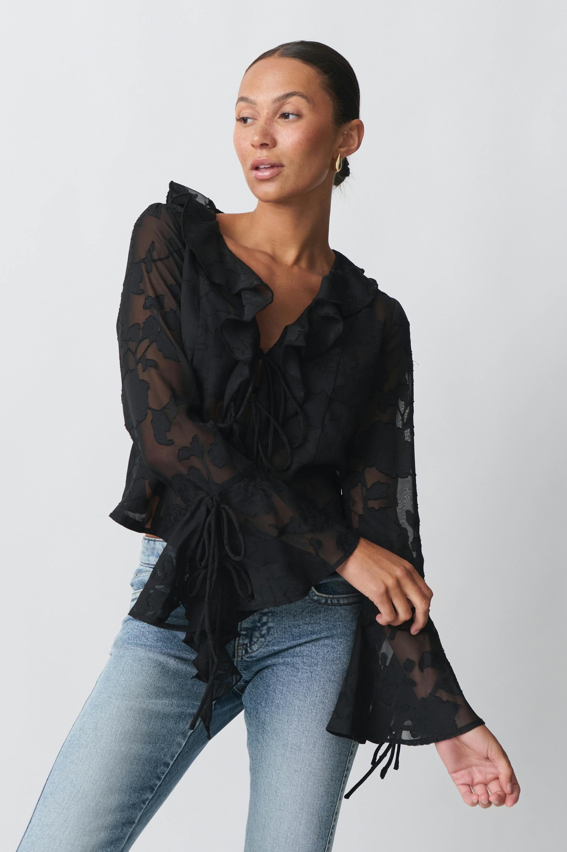 Frill blouse