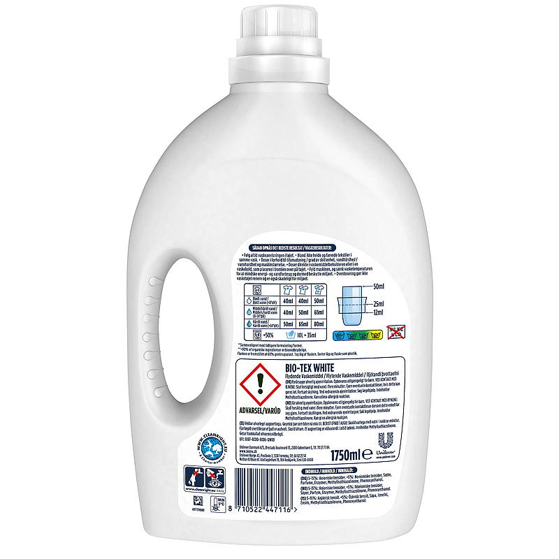 Bio Tex Vaskemiddel 1750 ml Bio Tex White