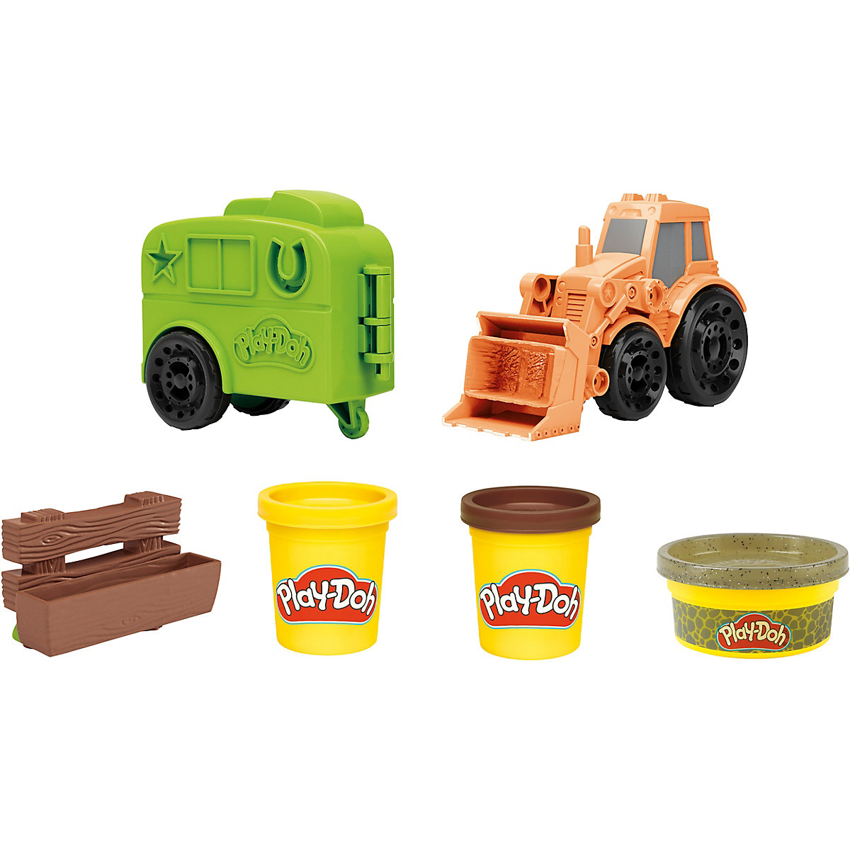 Play-Doh Wheels Traktor und Pferdeanhänger