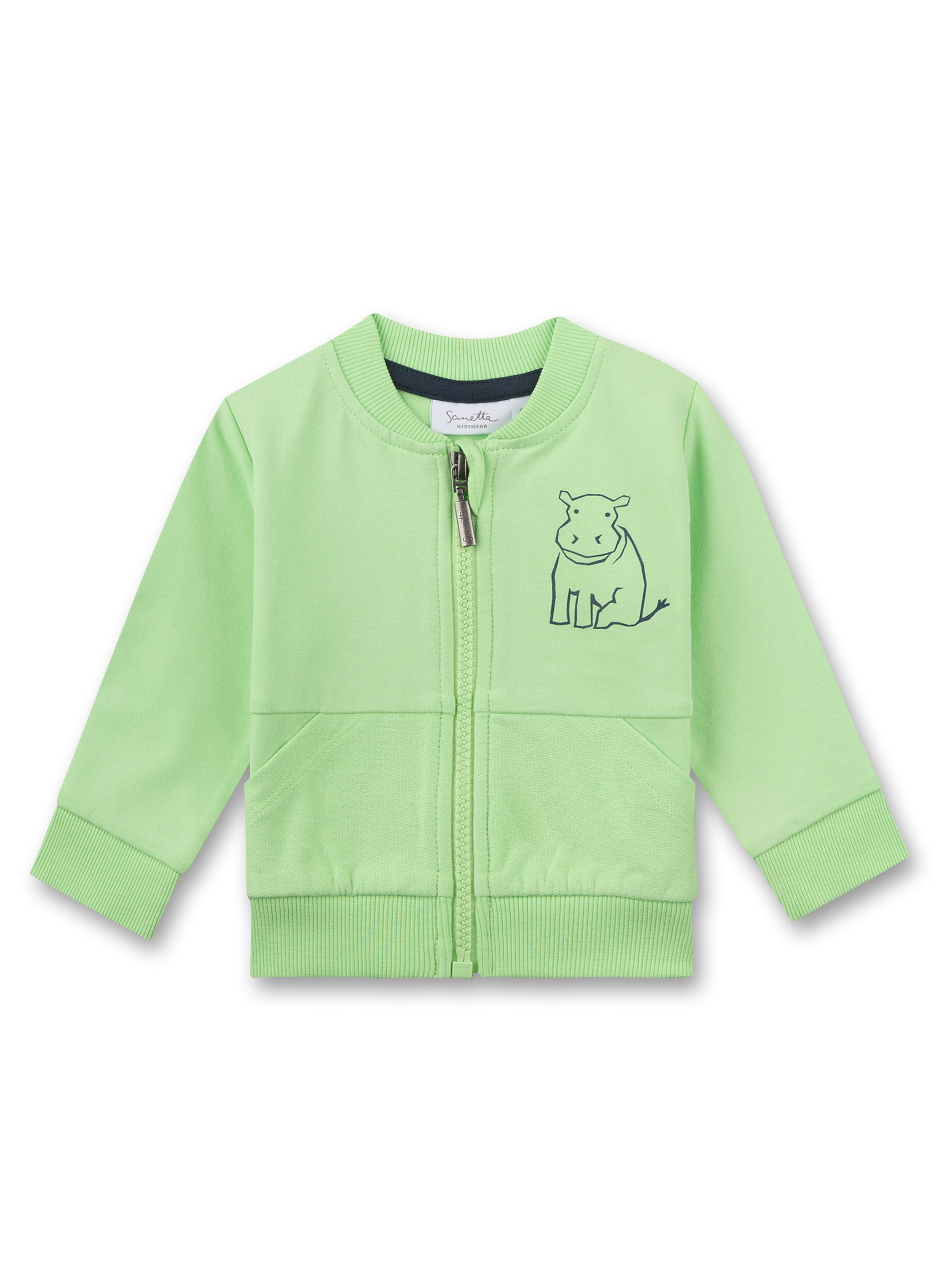 Jungen-Sweatjacke Grün