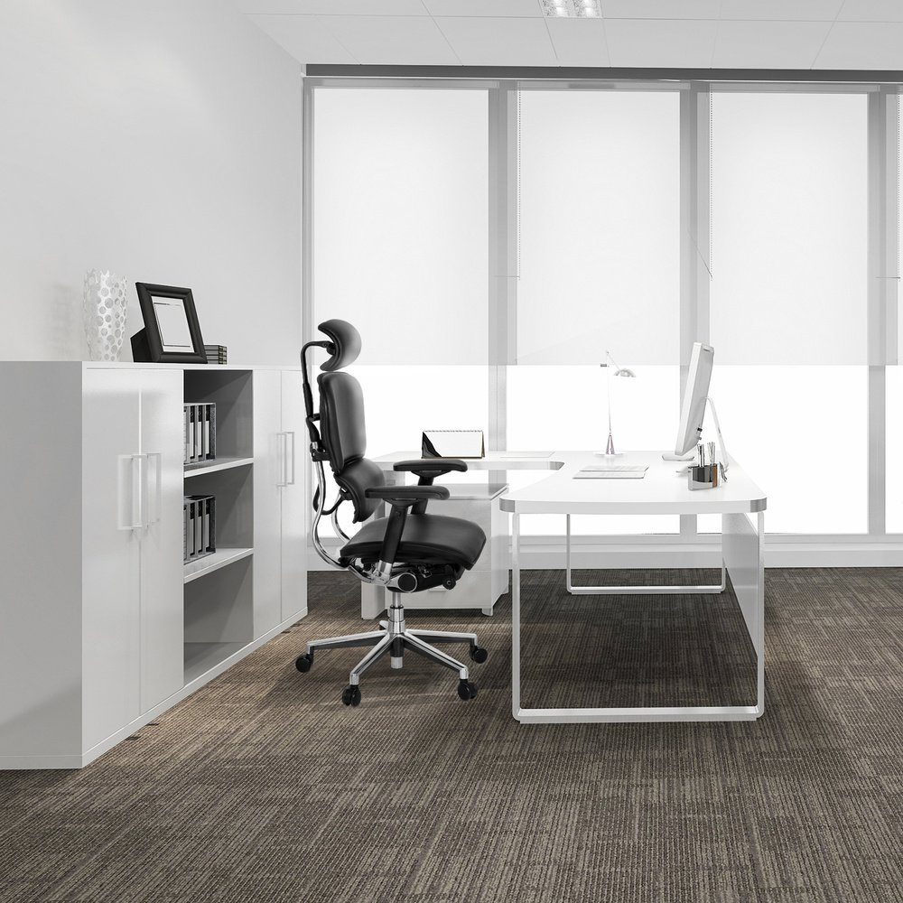 hjh OFFICE Drehstuhl Luxus Chefsessel ERGOHUMAN Leder (1 St), Bürostuhl ergonomisch