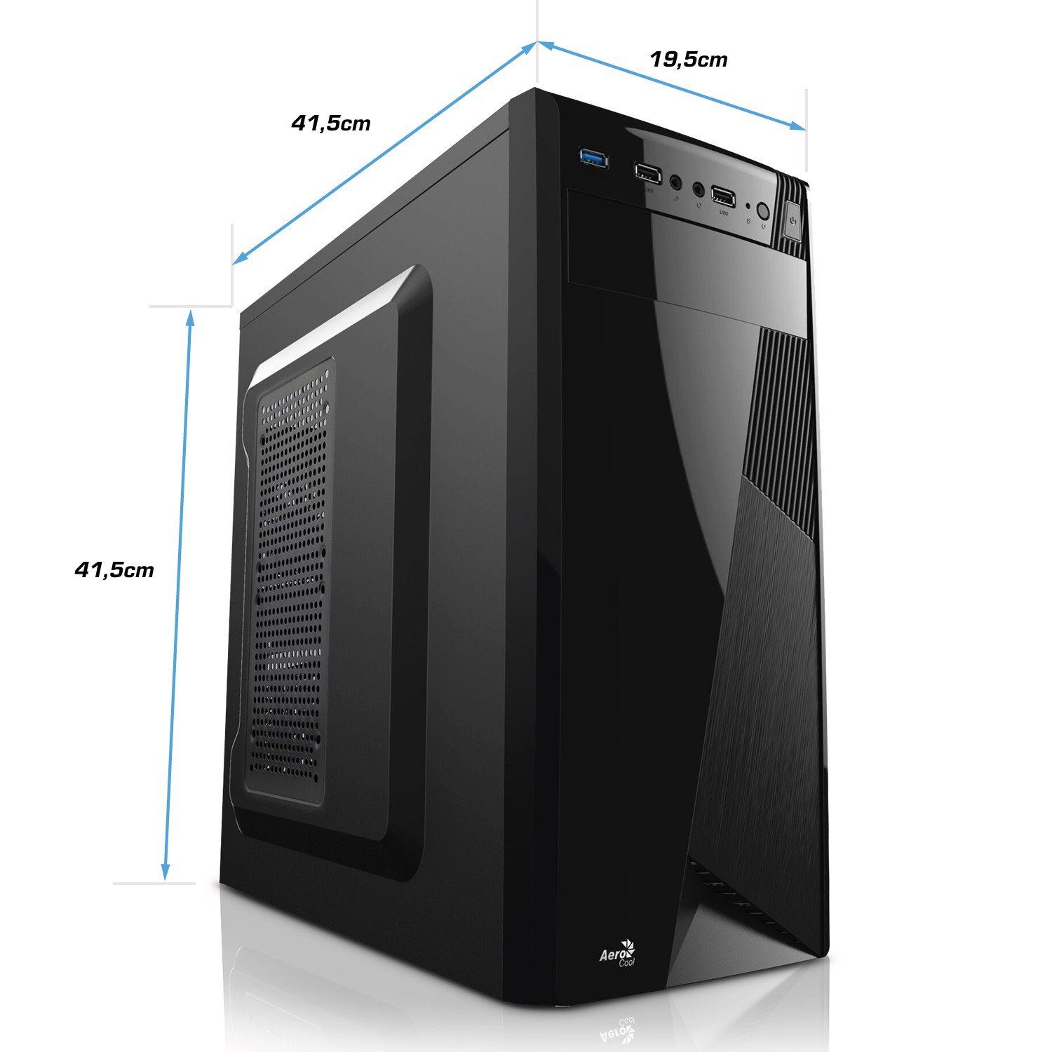 Kiebel Premium Office Business-PC (Intel Core i5 Intel Core i5-10400F, GT 1030, 16 GB RAM, 500 GB SSD, Luftkühlung)