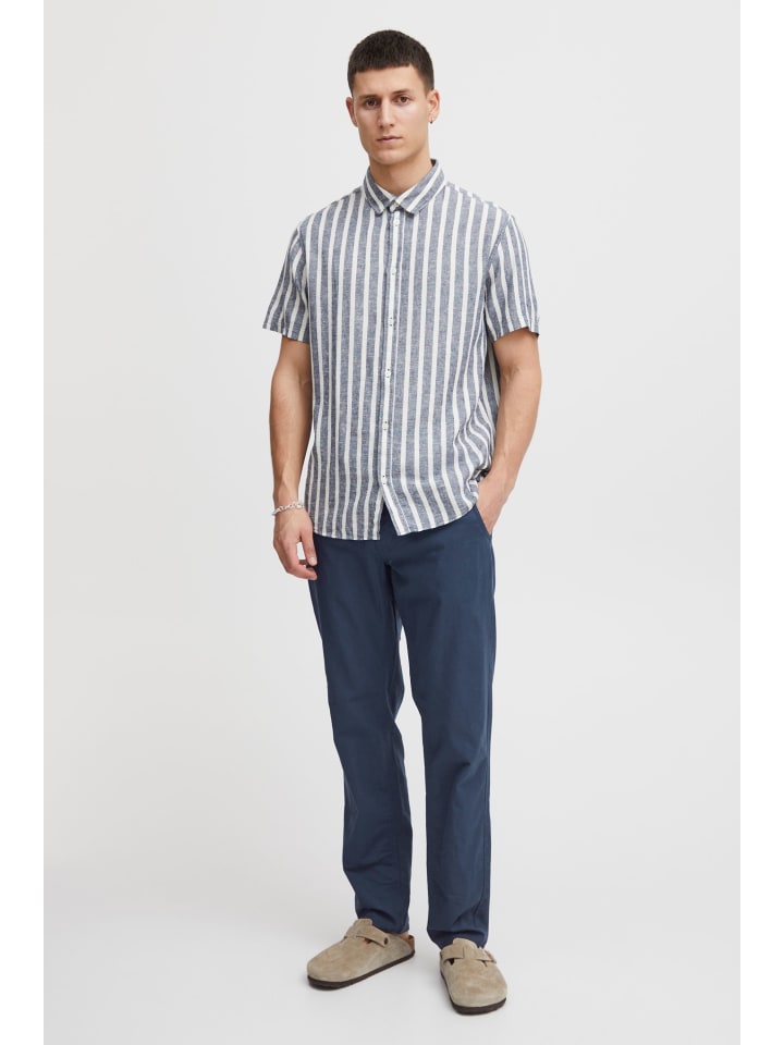 BLEND Leinenhose BHLanias 20711284ME lange Leinenhose mit Kordel im Bund in Blau günstig kaufen