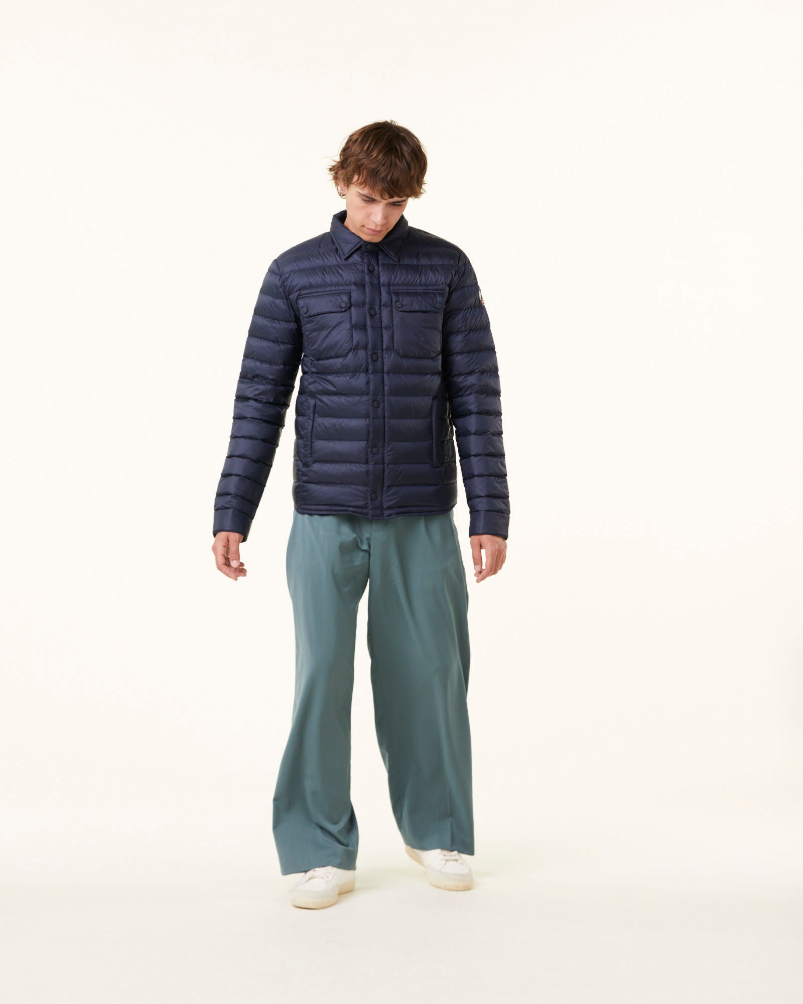 Doudoune légère col chemise Marine Cris