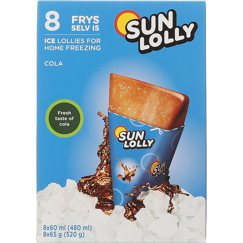 Sun Lolly Sun Lolly 8-pk Cola frys selv-is