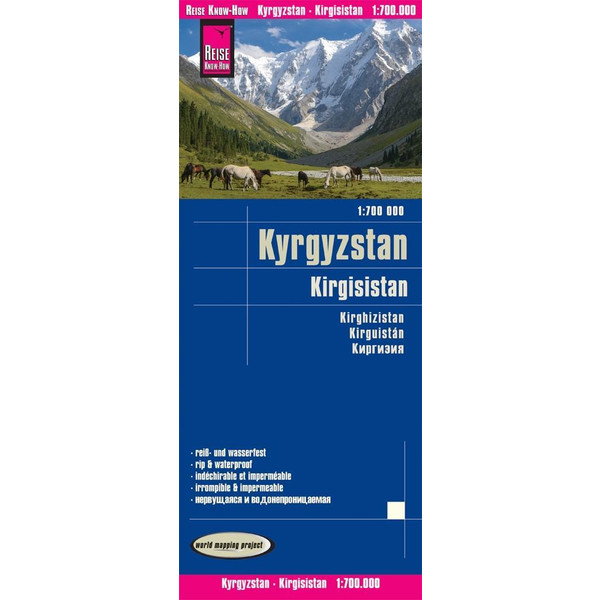 Reise Know-How Landkarte Kirgisistan / Kyrgyzstan (1:700.000) - Straßenkarte