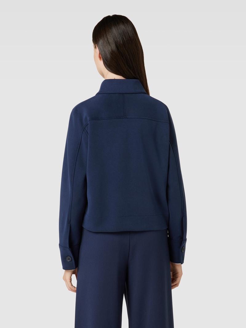 Blazer mit aufgesetzten Taschen in marineblau