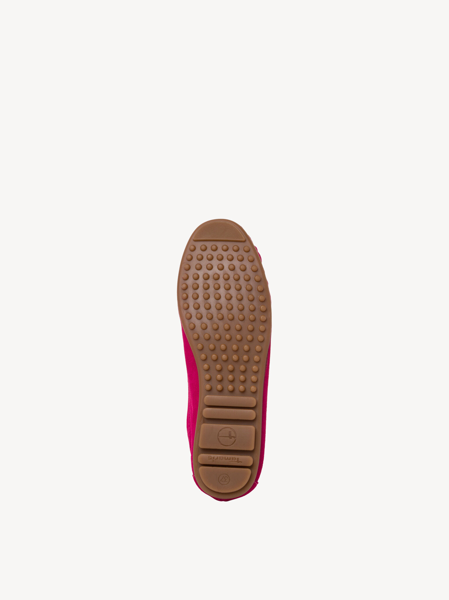 Mocassin en cuir - rose fuchsia