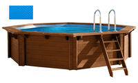 Interhiva Interline Holzpool Sommer Abdeckpläne ø 3,55m  (8-Eckig) 400 µm