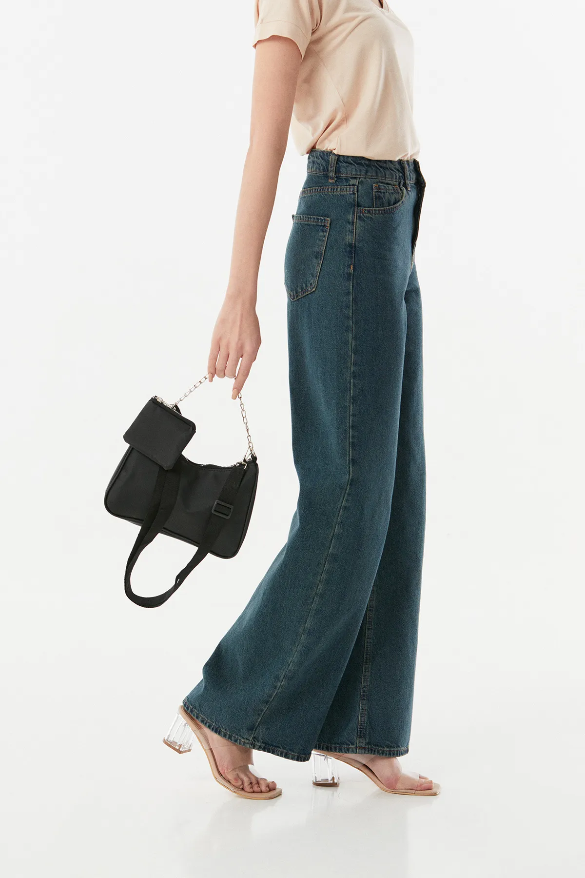 Fulla Moda  Baguette-Tasche mit Reißverschluss