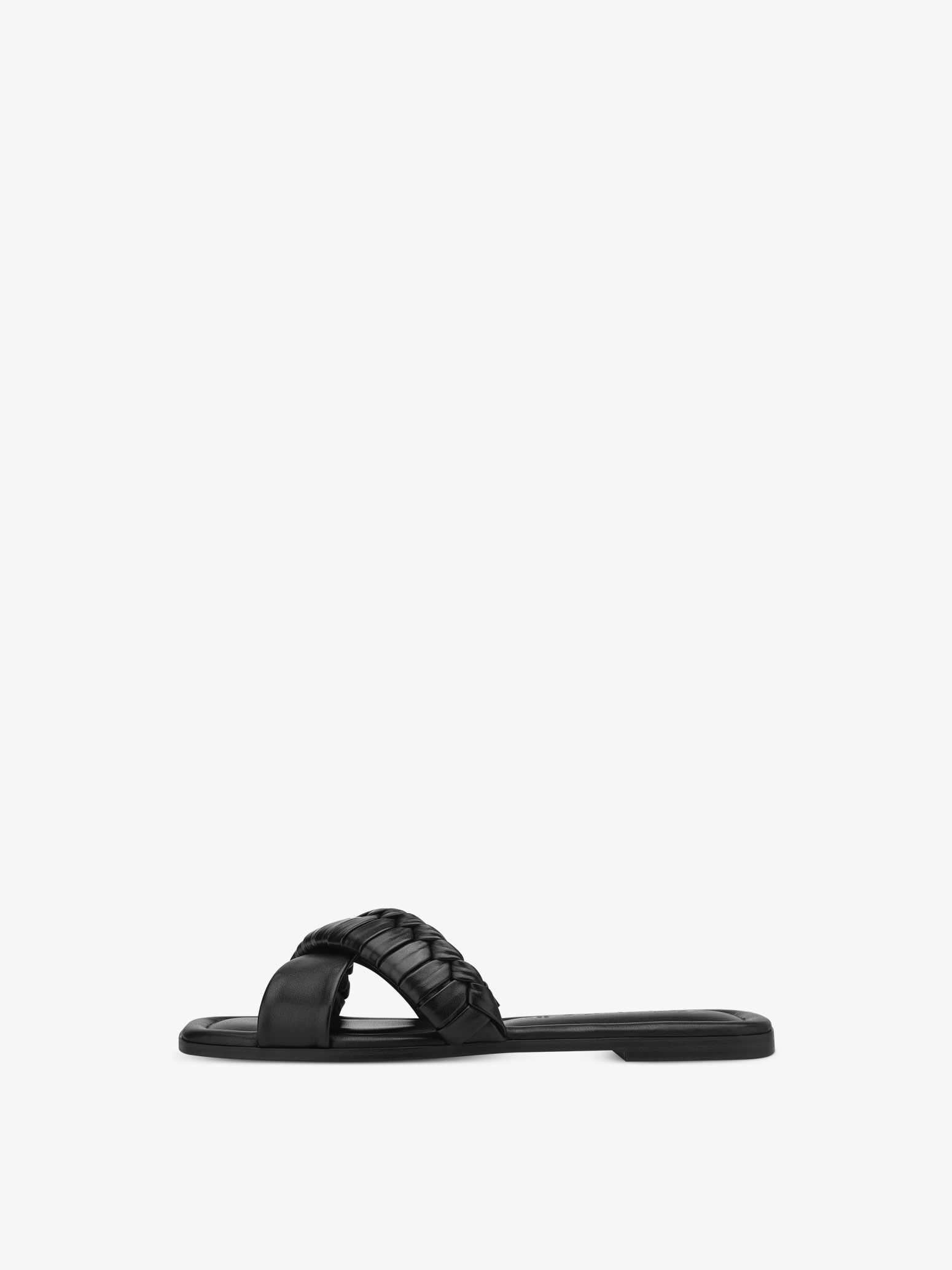 Mule en cuir - noir