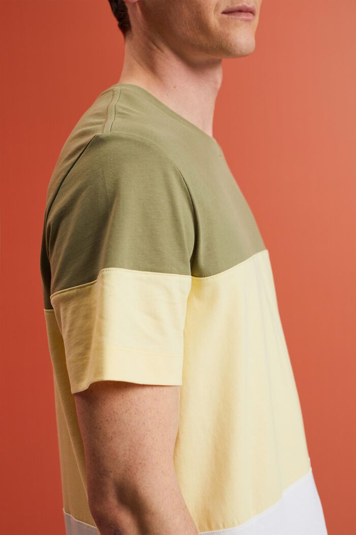 Colourblock-T-Shirt, 100 % Baumwolle