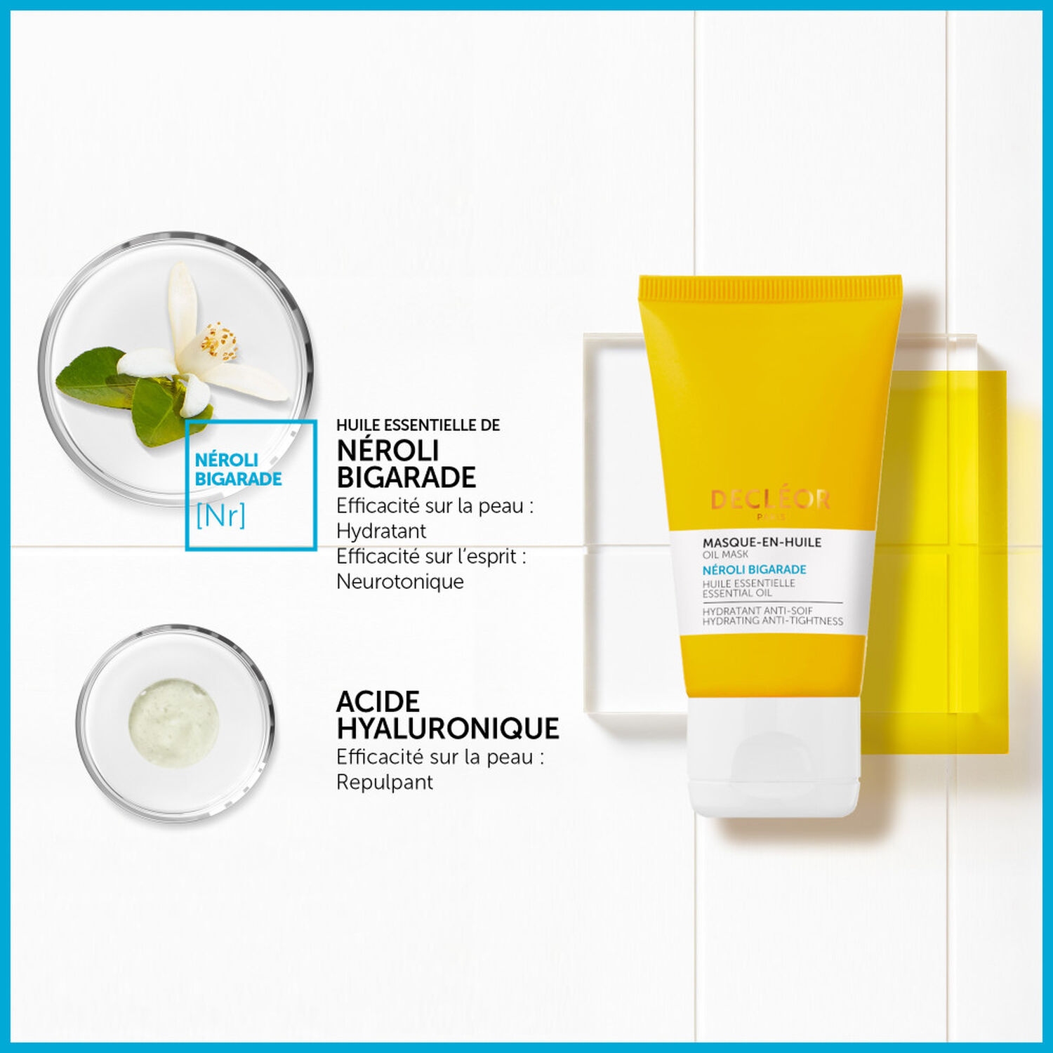 Decléor Masque-en-Huile Néroli Bigarade Hydratant Visage 50 ml