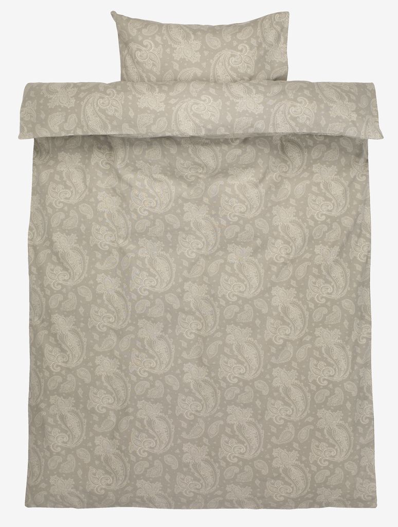 Jogo de cama básico de flanela PATRICIA PATRICIA 140x200 cinza