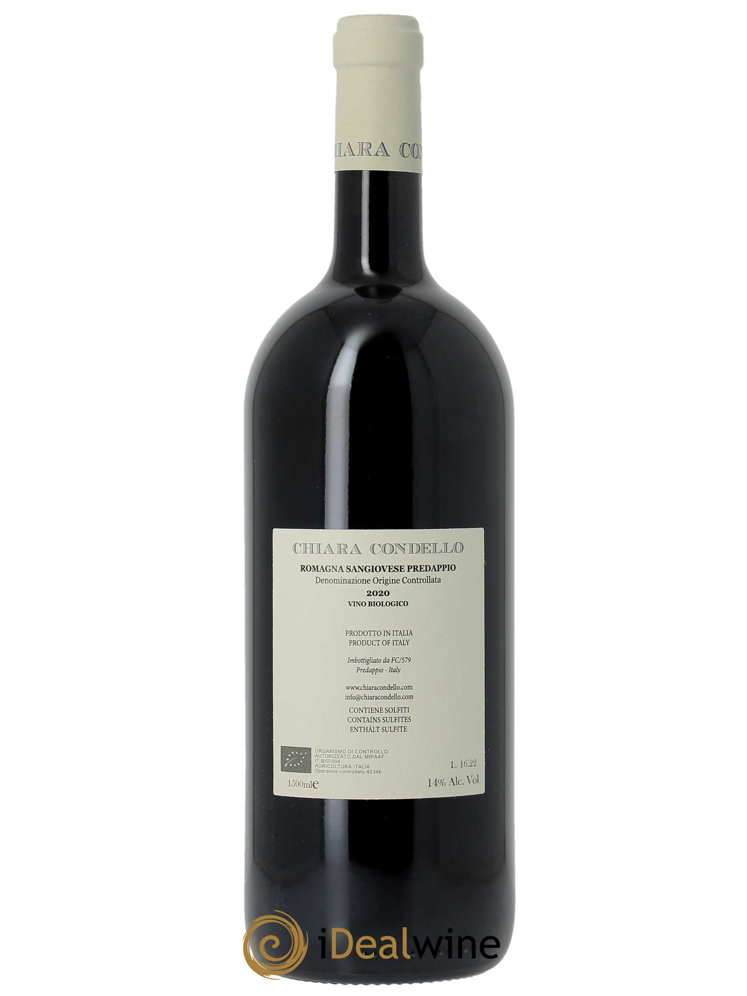 Sangiovese di Romagna Predappio DOC Chiara Condello  2020 - Lot de 1 Magnum