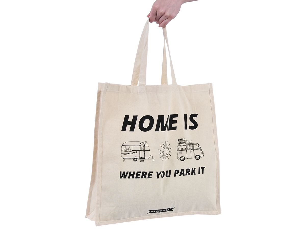 Obelink Home is where you park it Canvas Tasche