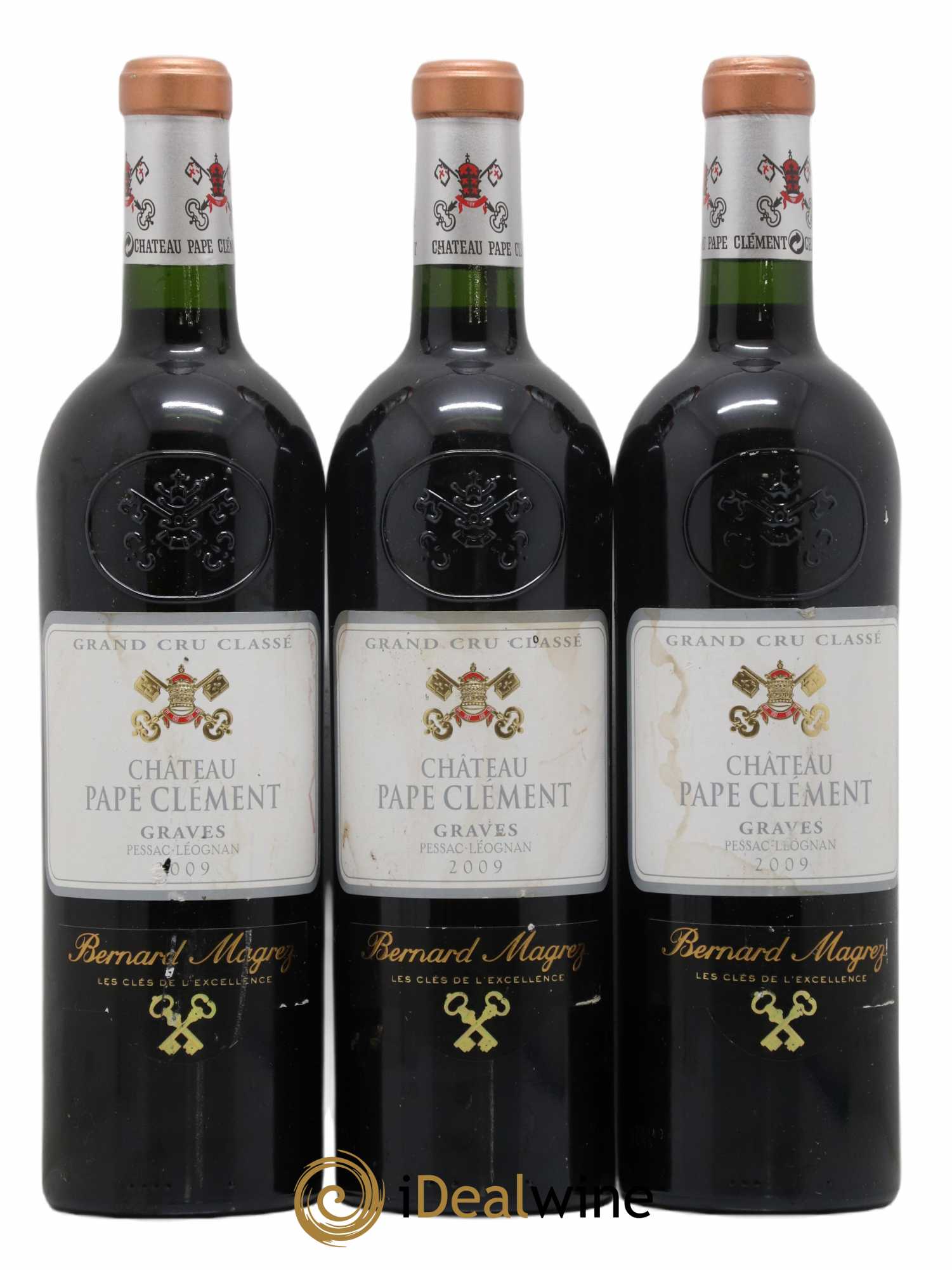 Château Pape Clément Cru Classé de Graves  2009 - Lot de 3 Bouteilles
