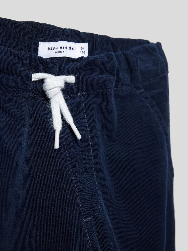 Hose mit fixierten Beinumschlägen Modell 'BABU' in blau
