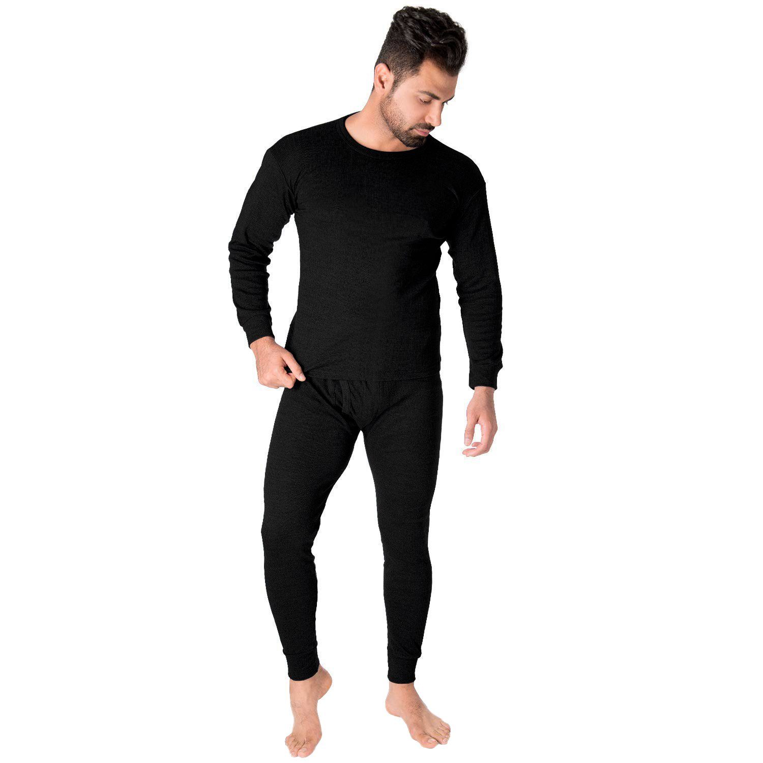 Black Snake Thermounterhemd cushy (Set, 3-St) Thermounterwäsche Set 3x Unterhemd + Unterhose