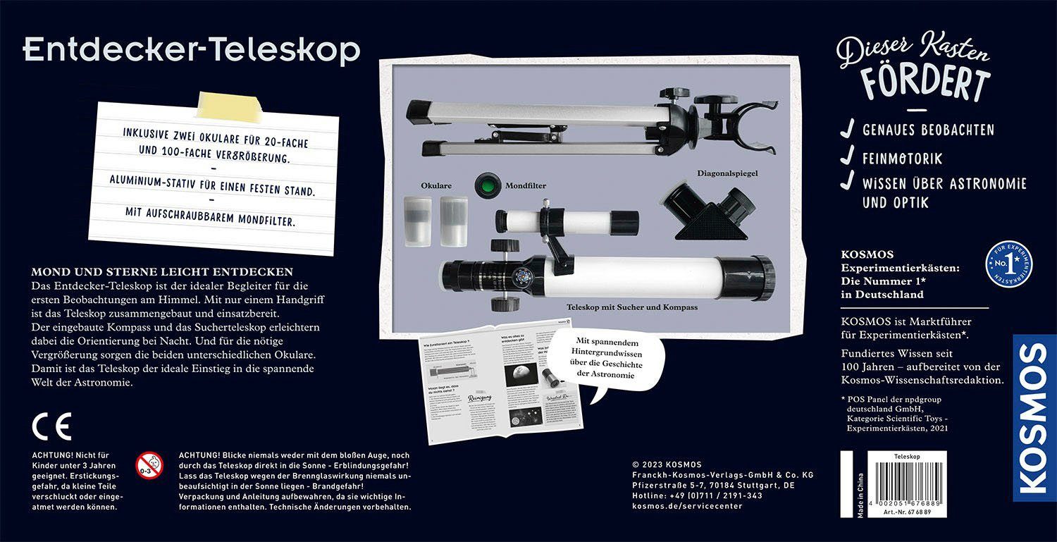 Kosmos Teleskop Entdecker-Teleskop, mit Stativ