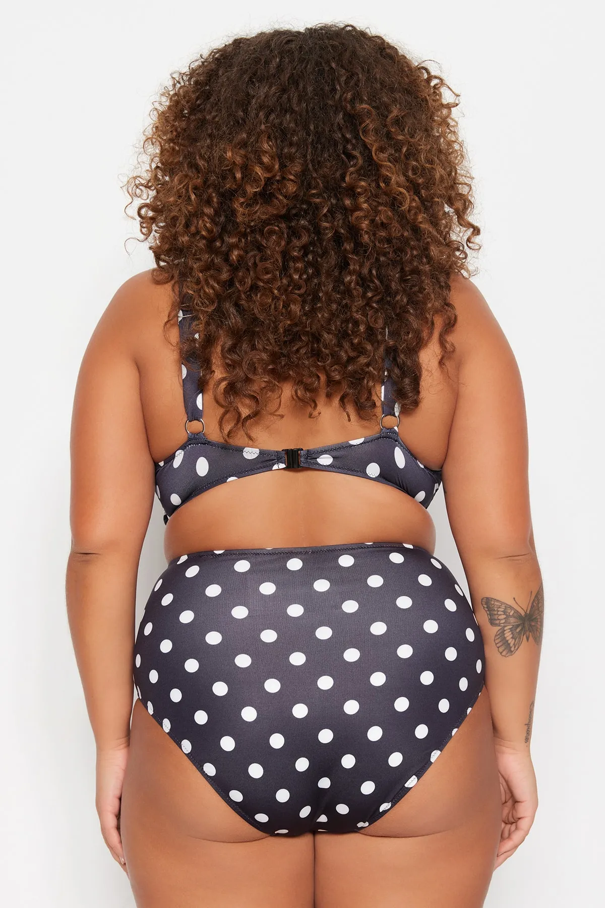 Trendyol Curve  Mehrfarbig gepunktete Bikinihose TBBSS23CR00014