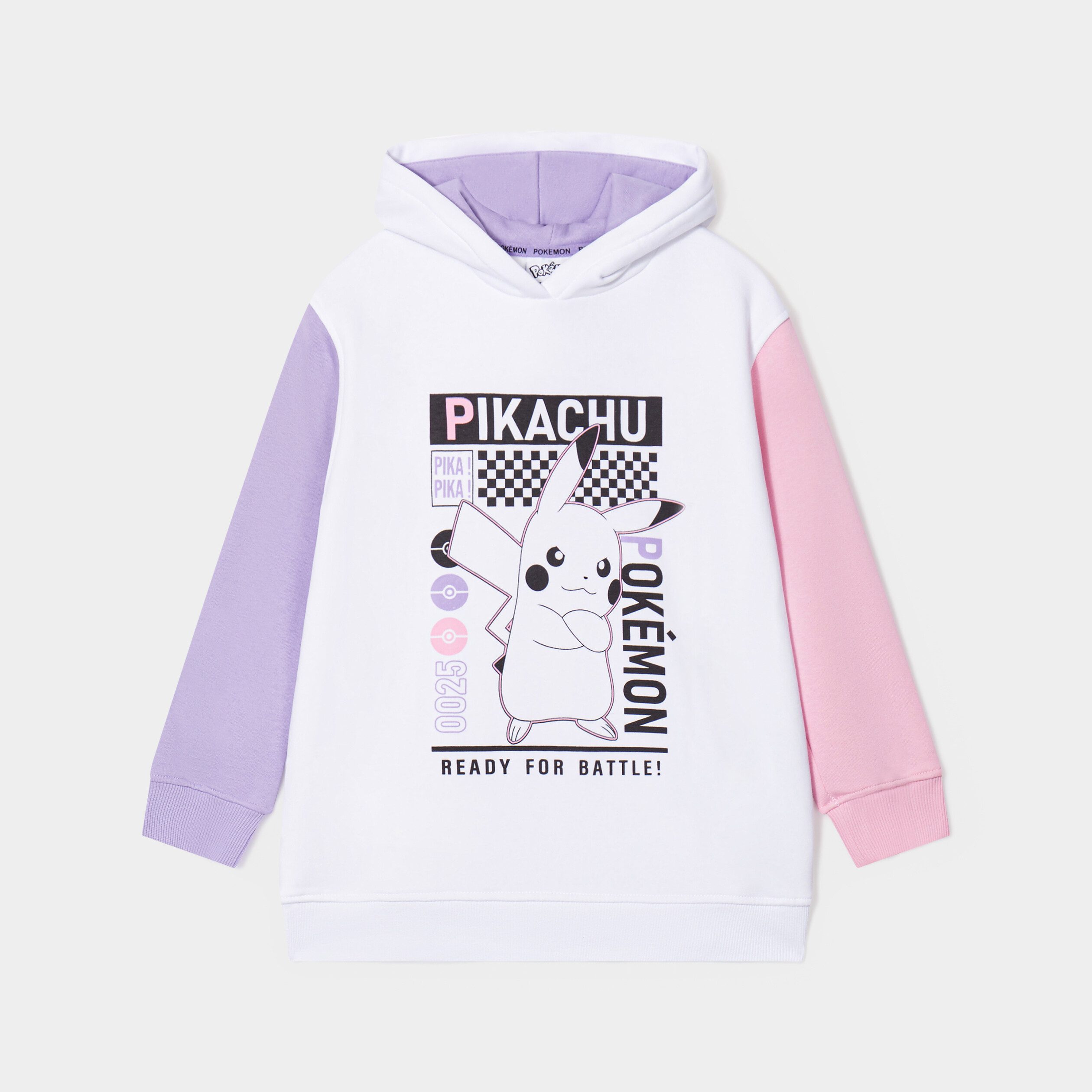 Sweat à capuche hoodie Pokémon Pikachu multicolore fille | La Halle