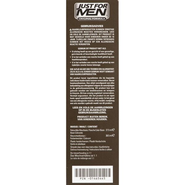 Just For Men Original Formula H-55 Schwarze Haarfarbe 66 ml