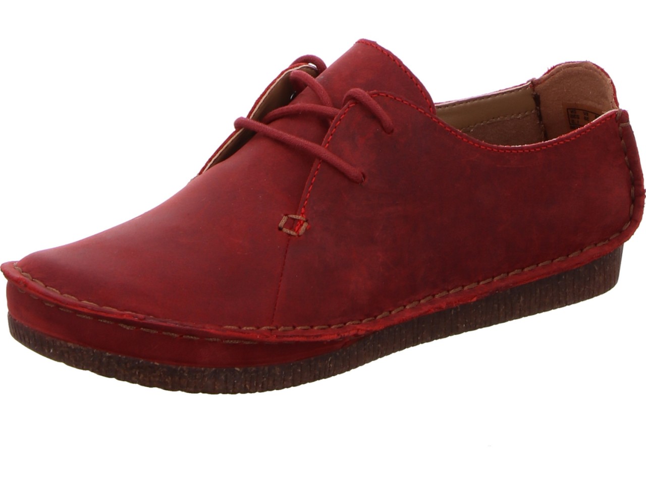 CLARKS Freizeit Schnürer rot Janey Mae