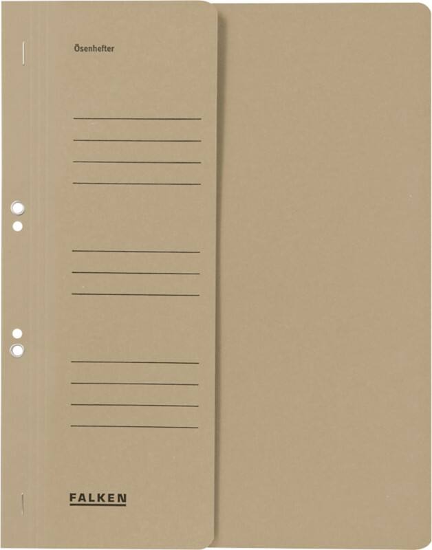 Falken Ösenhefter 80000508001F DIN A4 Manila 24 (B) x 32 (H) cm Grau