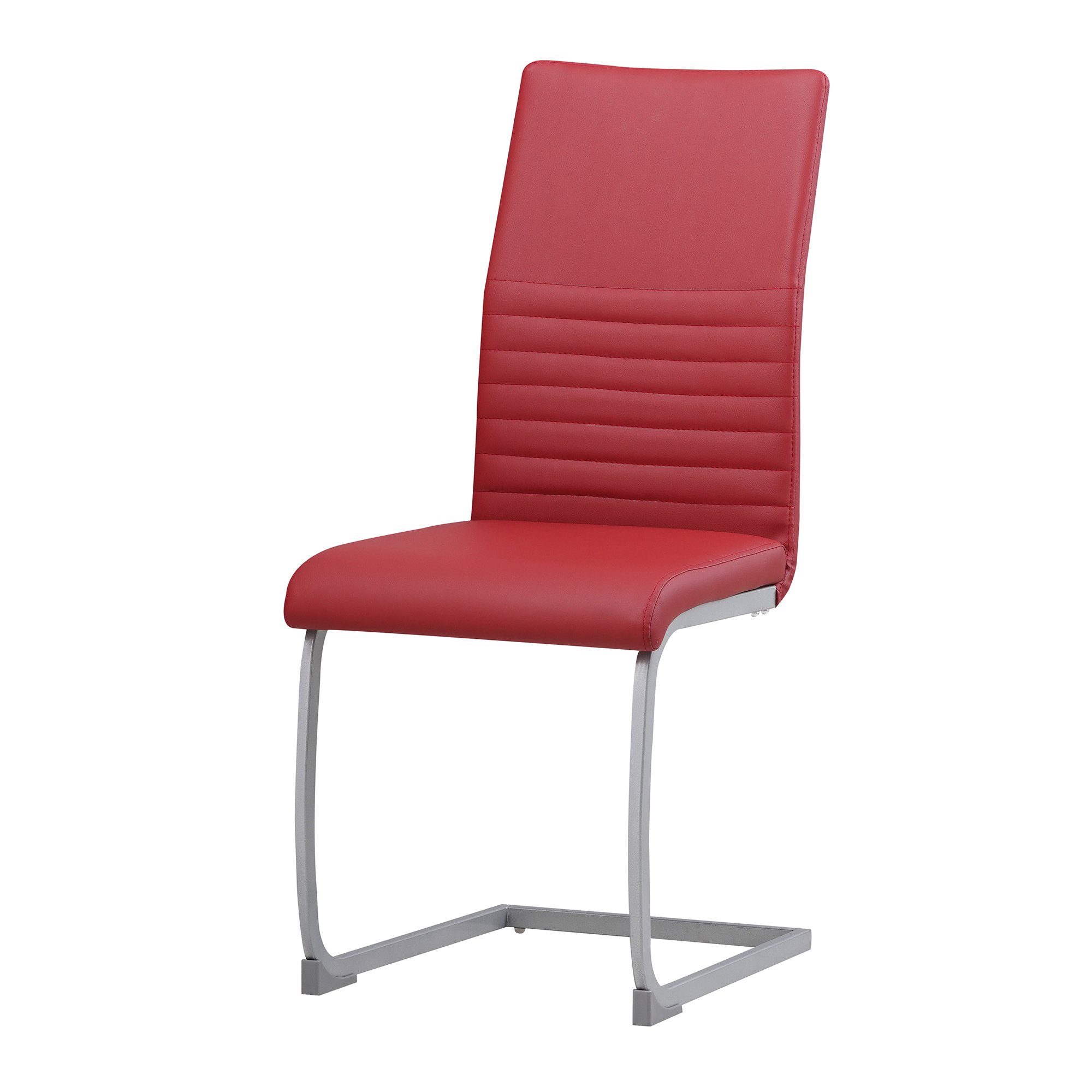 Albatros International Freischwinger Albatros Esszimmerestuhl Küchenstuhl MURANO, Kunstleder Bezug (4er Set, Schwarz), Esszimmerstuhl Schwingstuhl mit modernem Design, dicke Polsterung