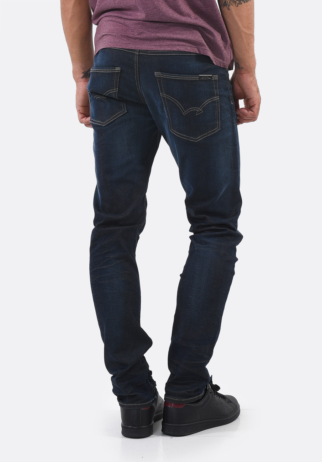 EZZYY  Jean bleu délavé, coupe slim