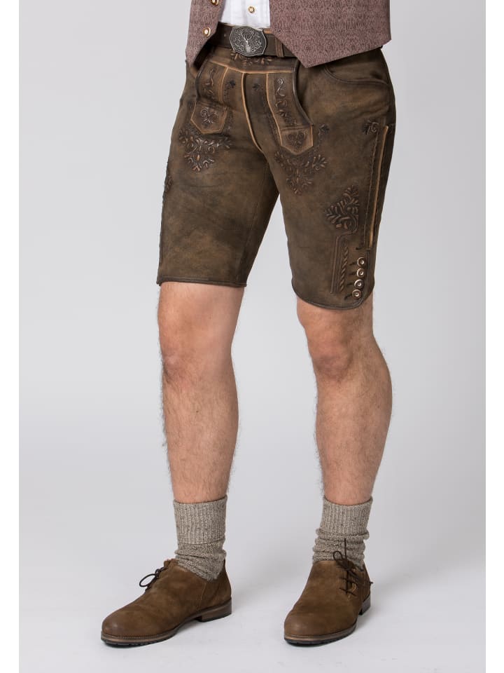 Stockerpoint Stockerpoint Trachtenlederhose Artur in muskat gespeckt günstig kaufen