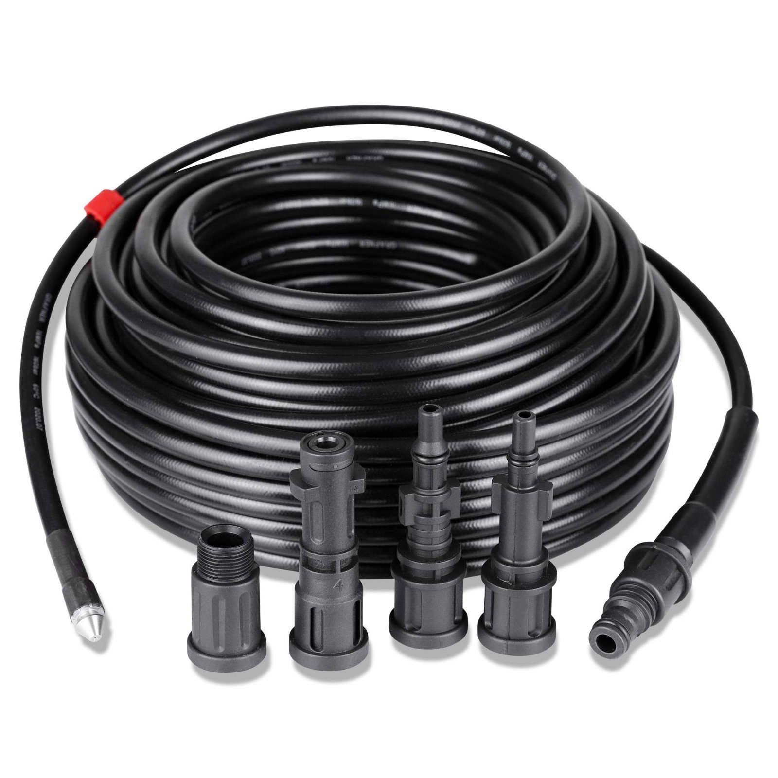 Grafner Hochdruckreiniger Grafner® Rohrreinigungs-Set für Hochdruckreiniger 30 m Rohrreiniger RS10861, Druck max: 600,00 bar