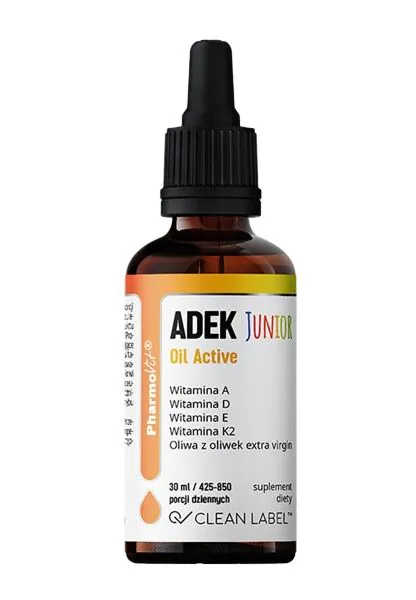 PharmoVit Clean Label ADEK Junior Oil Active Krople doustne