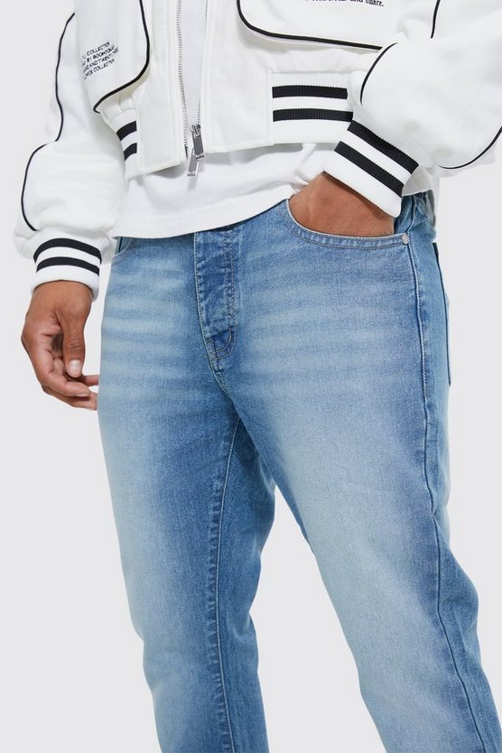 Slim-Fit Schlagjeans